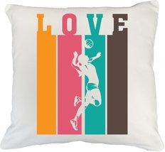 Love Volleyball. Cute Sports Pillow Cover For Athlete, Trainer, Director, Coach, - £19.75 GBP+