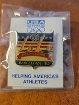 Synchro Swimming Team USA 1992 Barcelona Spain Summer Olympic Games Pin New - £7.56 GBP