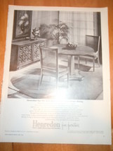 Vintage Henredon Fine Furniture Print Magazine Advertisement 1966 - £4.01 GBP