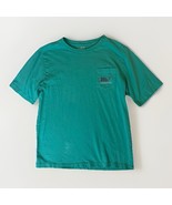 Vineyard Vines Youth T Shirt Sz M (12-14) Teal Green Pineapple Whale Gra... - $254.68 MXN