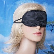 Charmeuse Silk Sleeping Mask Eye Cover Nap Blindfold Double Layer Light Protect - £5.09 GBP