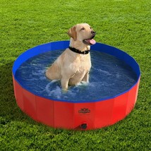 Pet Pool And Bathing Tub 47 Inch Diameter Travel Friendly Drain And Twist Cap - £47.26 GBP