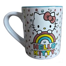 Hello Kitty Rainbow Glitter 14oz Ceramic Mug-NEW - £10.85 GBP