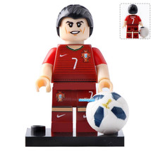 Cristiano Ronaldo Professional Football Player Lego Compatible Minifigure Bricks - £2.39 GBP