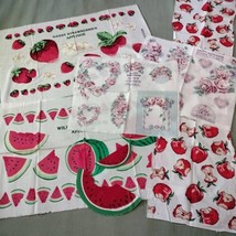 Vtg Cranston Collection Fruit Applique Lot Strawberries Watermelon Apple Floral - £14.26 GBP