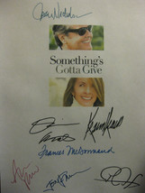 Something&#39;s Gotta Give Signed Movie Film Script Screenplay X7 Autographs Jack Ni - £15.72 GBP