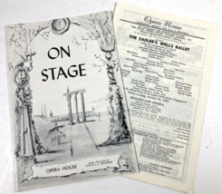 Boston Opera House October 1955 Sadlers Wells Ballet Program Verdi Stravinsky - $19.79