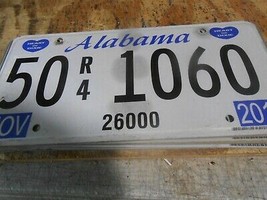 Collectible License Plate Tag.....   .ALABAMA  Heart of Dixie 50 R/4 1060 - £8.18 GBP