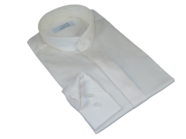 Mens CEREMONIA Pastor Shirt 100% Cotton Turkey Banded Collar #stn 17 hyk... - £39.95 GBP