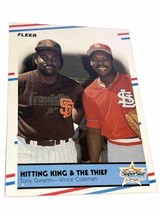 The Hitting King and The Thief, 1988 Fleer, Tony Gwynn and Vince Coleman - £0.89 GBP