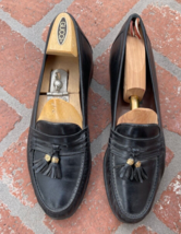 Vintage Gucci Gold Tassel Leather Loafers Dress Shoes Men&#39;s US 9 Rare - £99.91 GBP