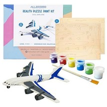 Allessimo 3D Paint Puzzle Creat (Civil Airplane - 35pcs) Model Paint Kit - £7.09 GBP