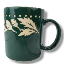 Vintage L.L. Bean Mug Coffee Mug Tea Green Acorn Leaf Made In Japan Vintage Mug - £27.36 GBP