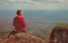 Peaks Of Otter Virginia View Of Valley From Sharp Top Mountain Postcard c1971 - £7.05 GBP