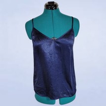 Aritzia Babaton Crushed Satin Acetate Navy Camisole - Size Extra Small - $24.75