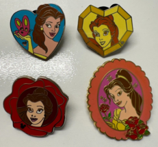 Lot of 4 Disney Beauty and the Beast Princess Belle Pins - £10.25 GBP