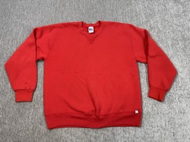 Vintage Russell Athletics Crewneck Sweatshirt Mens Larfe Red Made In USA... - $461.15 MXN
