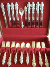 1847 Rogers Bros IS SILVER RENAISSANCE Service for 8 + 2 Serving Pcs Sil... - $382.50