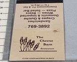 Vintage Feature Matchbook Cover The Cheese Barn Restaurant Panama City, ... - £19.55 GBP