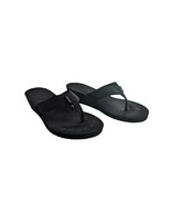 Teva Womens Mush Mandalyn Wedge Black Thong Sandals Size 10 1000093B - $257.35 MXN