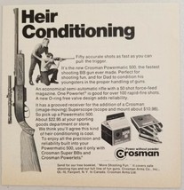 1970 Print Ad Crosman Powermatic 500 BB Gun Rifles Fairport,New York - $9.88