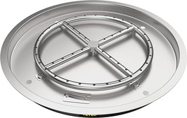 Vevor Drop In Fire Pit Pan, 19&quot; X 19&quot; Round Fire Pit Burner, Stainless Steel Gas - £111.39 GBP
