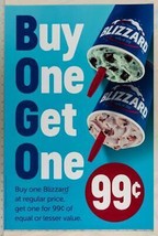 Dairy Queen Poster Backlit Plastic Blizzard Special 17x25 dq2 - £63.72 GBP