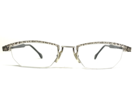 Vintage TLH Eyeglasses Frames N 514-X-6 ST Black Gray Geometric MCM 50-20-140 - £36.51 GBP