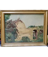 OOAK Jo Bader Acrylic Canvas Vintage 1963 Framed San Juan Mission Capest... - £87.69 GBP