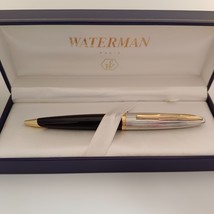 Penna a sfera Waterman Carene Deluxe in lacca nera prodotta in Francia - $2,565.35 MXN