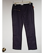 Nina Ricci Black Pants  Zipper Accent  Size 2  Made in Italy - $135.38 CAD