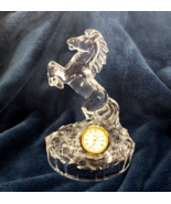 VTG RCR Royal Crystal Clock Japan Quartz Horse Cristallo Italio *NEEDS B... - $10.97 CAD