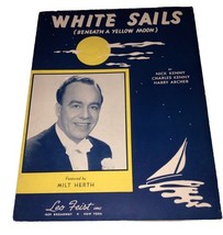 White Sails Beneath A Yellow Moon Vintage Sheet Music Milt Herth - $108.65 MXN