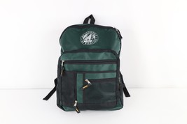 Vintage 90s Streetwear Spell Out Defenders of Wildlife Wolf Backpack Book Bag - £39.52 GBP