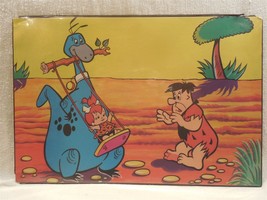Flintstones 1975 Dutch Placemat/Wall Hanging Fred Flintstone, Pebbles and Dino - £14.31 GBP