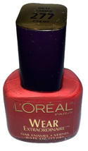 L&#39;oreal WEAR EXTRAORDINAIRE Nail Enamel #277 RICH AMBER/CREME (New/See P... - $14.62