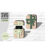 Happy Birthday Gift Card Box Svg Laser - $6.83 CAD