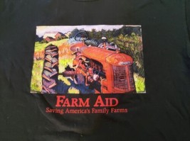 Farm Aid Sept 7 2003 T Shirt Tour Band Rock Tee Size Large Ohio Brooks Dunn  - £33.40 GBP