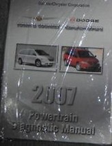 2007 Dodge Caravan Chrysler Town Country Transmission Diagnostic Manual - £17.41 GBP