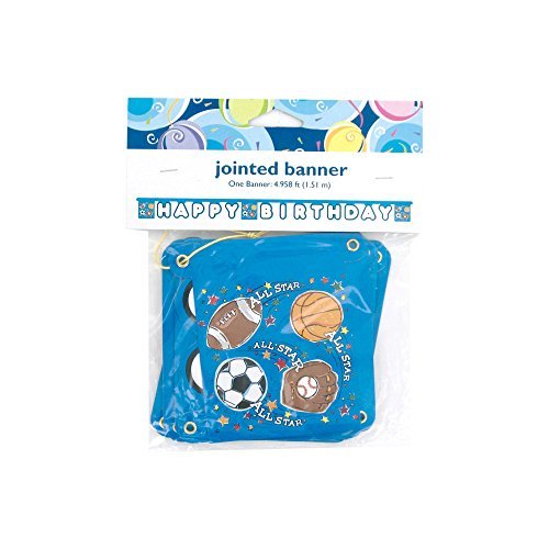 Kole Imports Sports Star Happy Birthday Jointed Banner - $2.70