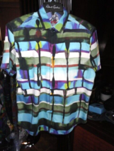 Robert Graham Colorful Classic Short Sleeve Shirt Size Medium - £139.56 GBP