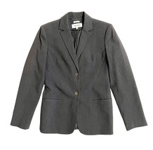 Calvin Klein Gray Blazer Jacket Two Button Women&#39;s Size 4 - £30.32 GBP