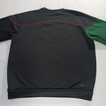 Addidas University Miami Hurricanes Men's Black & Green Pullover Sweater Size M image 14