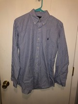 NEW Ralph Lauren Mens 15.5 32/33 Custom Fit Button Down Striped Dress Shirt - £11.62 GBP