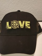 LOVE PNW Patched Black Mesh Low Profile Snapback Trucker Hat - $27.99