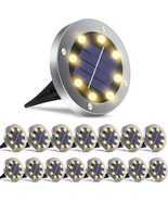 Solar Ground Lights 16Pack, Garden Solar Lights Outdoor, Walkway Warm Light - $64.96
