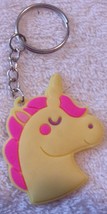 Yellow &amp; Pink Unicorn Keychain  - £2.98 GBP