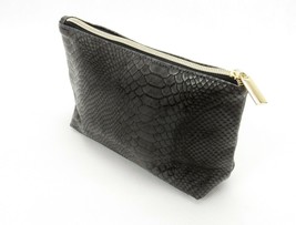 Cosmetic Travel Bag, Zippered, Faux Reptile, Gray, Rectangular Design, # TC-178 - £5.47 GBP