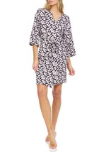 Flora by Flora Nikrooz Womens Patterned Robe Only, 1-Piece,Black Floral,Small - £23.52 GBP