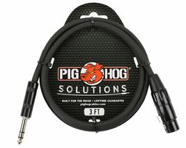 Pig Hog PX-TMXF1 1/4&quot; TRS to XLR Adaptor Cable, 10 Feet - $23.86